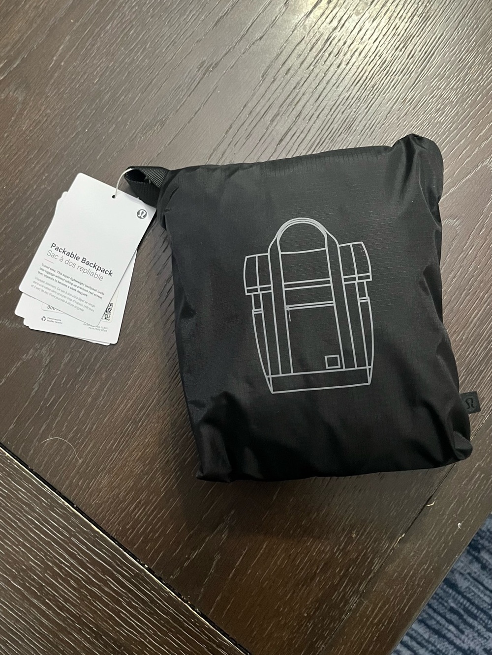 lululemon Packable Backpack - Black